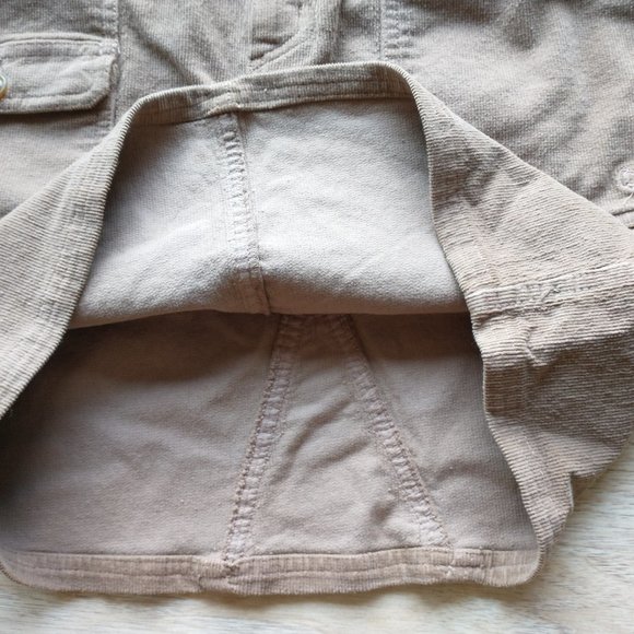 Gramicci Zoey Corduroy Mini Skirt Front Zip - Picture 3 of 7